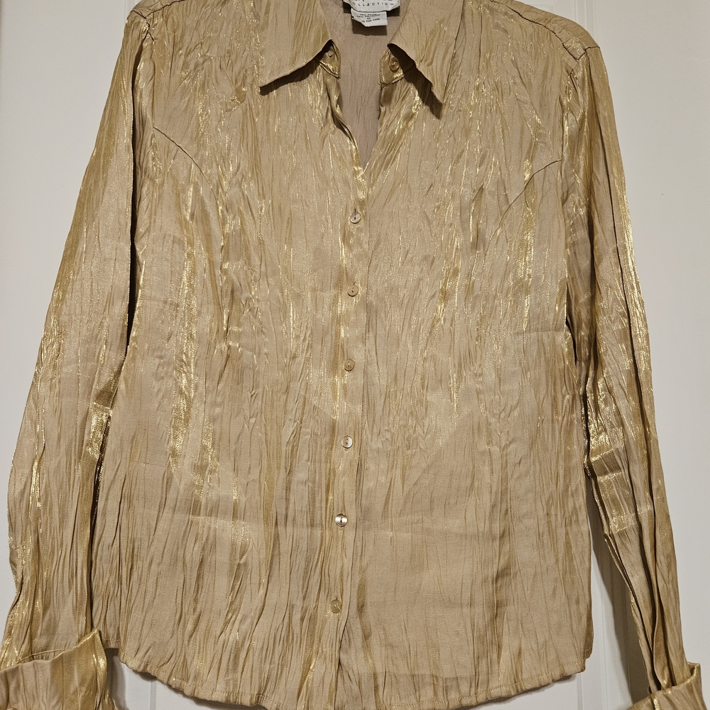 Elegant Gold Women's Blouse